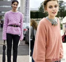 Tuylu Bol Kazak Modelleri Bol Kazak Moda Model