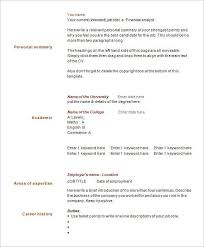 Brief Cv Format Short 1 Page Resume Template Simple Resume Office Templates Short Resume Template Jospar