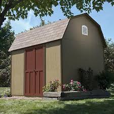 Handy Home Products Bristol 8 X 10 Wood Storage Shed Sam S Club Wood Storage Sheds Red Roof House Shed
