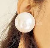 30mm White Pearl Sterling Silver Stud Earrings, Handmade - Etsy