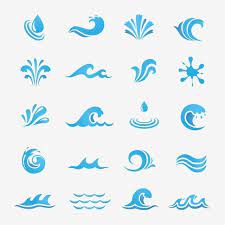 Water Design Elements Can Be Used As Icon Symbol Or Logo Design Wave Icon Vector Png And Vector With Transparent Background For Free Download In 2021 Water Symbol Water Design Water Icon