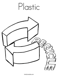 All recycling coloring pages at here. Plastic Coloring Page Twisty Noodle