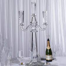 Tall crystal candle holder, engraved. 36 Tall 4 Arm Premium Crystal Glass Candle Holder Glass Candle Holders Centerpiece Glass Candle Holders Glass Candle
