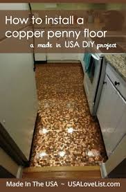 Penny floors of copper pennies, how to install penny floor or make penny floor and penny flooring from penny another option for copper penny tile floor is the head or tail up randomly, and others. Pin On Flooring
