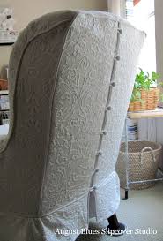 Beautiful Slip Covered Chairs With Buttons Up The Back Slipcovers For Chairs Slipcovers Reupholster Furniture