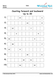 Are you looking for free printable numbers and counting activities for preschool and kindergarten? Counting Forwards And Backwards Worksheets Free Printable Pdf