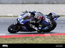 Montmelo, Barcelona, Spain. 7th May, 2023. BARCELONA, SPAIN - MAY 07: Baris  Sahin from Switzerland of MDR Offitec Yamaha team with Yamaha YZF R6 during  the 2023 WorldSSP Championship - Prosecco DOC