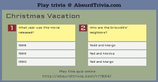 Uncover amazing facts as you test your christmas trivia knowledge. Trivia Quiz Christmas Vacation