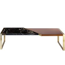 Club lobby coffee table, metal steel wood, gold white sale ☕ coffee tables shop | buymorecoffee.com. Trapeze Coffee Table With Lacquered Wood Black And Gold Marble Brass For Sale At 1stdibs