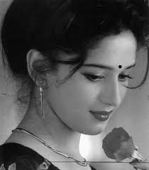 Beautiful Indian Woman Portrait Black And White Madhuri Dixit Beautiful Girl Indian Beautiful Indian Actress Madhuri Dixit