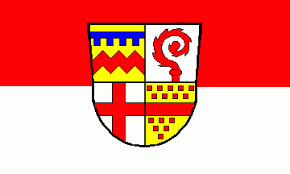 Saarland, germany flag and name. Lebach City Germany