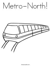 Coloring pages thomas the train. Metro North Coloring Page Twisty Noodle