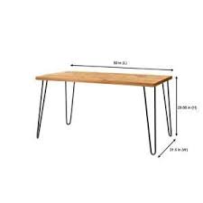 Stylewell Banyan Honey Brown Wood Rectangular Dining Table For 6 With Metal Hairpin Legs 59 In L X 29 68 In H Dtm 1001 Honey The Home Depot In 2020 Rectangular Dining Table