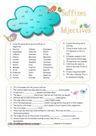 Suffixes Of Adjectives Adjectives Free English Worksheets Suffixes Worksheets