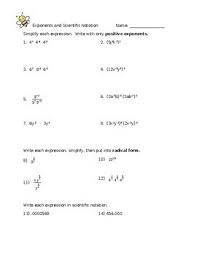 From simplify exponential expressions calculator to division, we have got every aspect covered. Rational Exponents And Scientific Notation Worksheet Tpt
