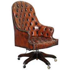 restored vintage chesterfield high back brown leather directors captains chair outdoor chaise lounge chair chair leather office chair