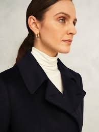 Hobbs Livia Wool Coat, Black