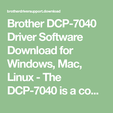 The auto feeder is effective. Brother Dcp 7040 Driver Software Download For Windows Mac Linux The Dcp 7040 Is A Compact And Affordable Monochromatic Digital Laser Printer And Copier