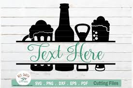To explore more similar hd image on pngitem. Beer Monogram Frame Decal Beer Split Frame In Svg Dxf Png 752284 Cut Files Design Bundles