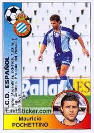 Pochettino began his managerial career at espanyol in january 2009, remaining in the post for nearly four years. Sticker 362 Mauricio Roberto Pochettino Trossero R C D Espanyol Panini Spanish Liga 1994 1995 Laststicker Com