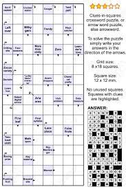 The answers will not be as good as they're going to get. Clues In Squares Crossword Puzzle Or Arrow Word Puzzle Else Arrowword Or Scanword Real Size Answer Included Royalty Free Cliparts Vectors And Stock Illustration Image 88850098