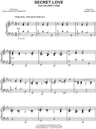 Secret Love Sheet Music 6 Arrangements Available Instantly Musicnotes