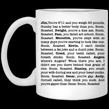 Maybe you would like to learn more about one of these? Boom Roasted Legendary Michael Scott S The Office Roasting Scene Mugs Rap Tee Com