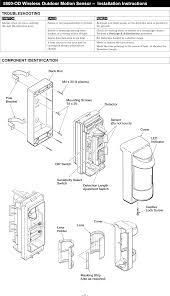 • 35′ x 45′ (m x m). 8dl5800pir Od Security Transmitter User Manual 5890 Od Wireless Outdoor Motion Sensor Honeywell