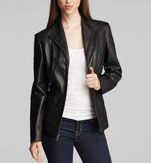 Saga Gear Store Jacket Leather New Lambskin Women Biker Motorcycle Black Coat Slim Fitted Leather Outfits Women Leather Jackets Women Leather Jacket