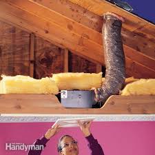 An exhaust fan replacement is fairly straightforward since the existing wiring and duct work can often be utilized. How To Install A Bathroom Fan Diy Family Handyman