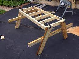 How To Build A Picnic Table In Just One Day Simple Diy Tutorial Build A Picnic Table Diy Picnic Table Picnic Table Bench