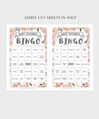 Here are some free and printable baby shower bingo sheets that go well with popular baby shower themes. Printable Baby Shower Bingo Game Template