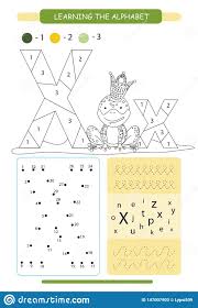 Letter w alphabet coloring | letter y alphabet coloring. Letter X And Funny Cartoon Xenopus Animals Alphabet A Z Coloring Page Printable Worksheet Handwriting Practice Connect The Do Stock Vector Illustration Of Isolated Book 147007903