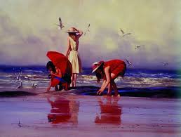 Robert Hagan 1947 Plein Air Painter Beach House Art Impressionist Postmodern Art