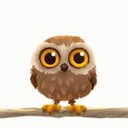 Image of Owl hooting GIF