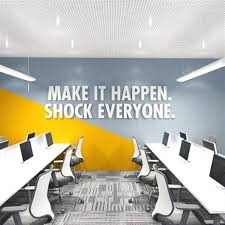 Formidable Office Art Design Inspiration Source Https Www Etsy Com Listing 617204091 Shock Everyo Office Wall Design Corporate Office Design Office Wall Art
