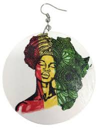 Show pride in what grows from your crown. Modeschmuck African Wood Earrings Natural Hair Earrings Afrocentric Ethnic Dangle Earrings Boscoincitta