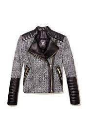 Vince Camuto Tweed Faux Leather Moto Jacket Nordstrom Jackets Fashion Faux Leather Moto Jacket