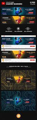 All you need is crello's powerful visual editor, its easy. Stylish Gaming Youtube Banners Covers By Royalarts Graphicriver