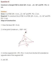 Ncert Solutions For Class 9 Maths Chapter 11 Constructions Ex 11 2 Solutions Math Class