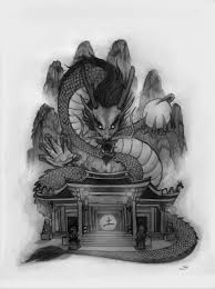 A long time ago that's when. Artstation Asian Dragon Pencil Sketch Demiurgo Dark Fantasy Art