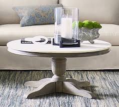 Alexandra 39 Round Marble Coffee Table Coffee Table Pottery Barn Marble Round Coffee Table Round Wood Coffee Table