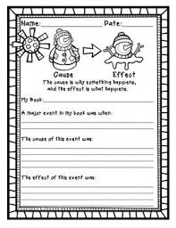 Free Cause And Effect Reading Response Reading Response Reading Response Worksheets Cause And Effect