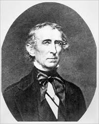 Metal Print of Portrait Of President John Tyler