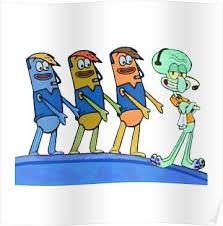  Spongebob Boys Who Cry Squidward Poster By Katikat Crying Squidward Spongebob Spongebob Friends