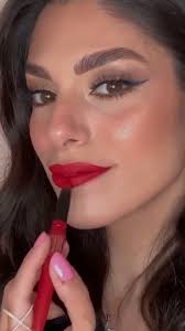 Lightweight + full coverage in one swipe 😲 @makeupbykarynj wears Le  Monster Lip Crayon in ‘Scarlet Matte’ for an effortless neutral red. With  any matte lip formula, exfoliate your pout prior to ...