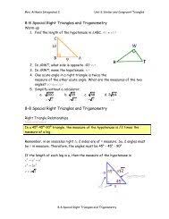 The sum of the measures of the angles in any triangle is 180 degrees. 8 7 Similarity In Right Triangles 8 7 Similarity In Right Triangles