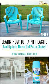 Green was a popular color back in 2006 when we bought these, but now i decided to spray paint ours because when i did the math, one new plastic chair at $20 vs. How To Spray Paint Plastic Lawn Chairs Dans Le Lakehouse