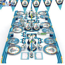 Sydney boat hire has been a popular choice for over 60 years specialising in private party boat hire and yacht charters on the beautiful sydney harbour. Nautical Theme Disposable Tableware Sets For Kids Birthday Party Decorations Marine Blue Boat Paper Plates Cups Party Supplies Buy At The Price Of 1 91 In Aliexpress Com Imall Com