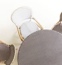 Bistrostuhl Montmartre Mit Lehne Rattan Weiss Bistro Stuhle Rattan Montmartre